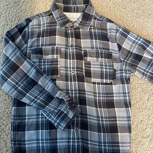 Calvin Klein boys long sleeve plaid shirt. Size 7. Great condition.